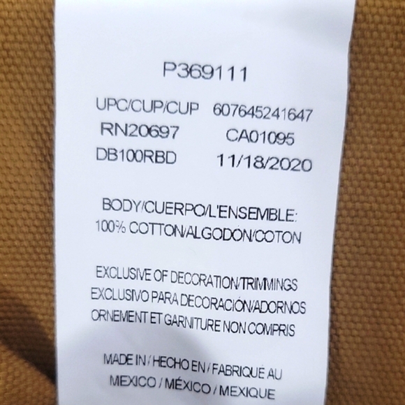 Dickies Brown Jumpsuit with Adjustable Straps and Relaxed Fit - Picture 6 of 6